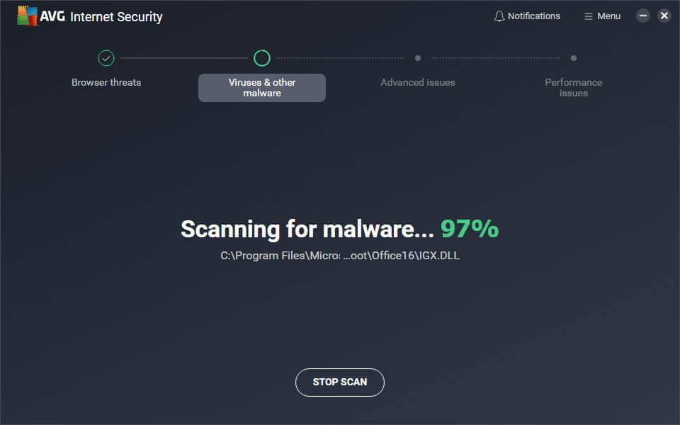 مكافح الفيروسات AVG screenshot 1
