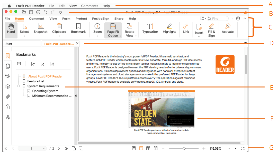 Foxit PDF Reader screenshot 1